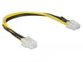 DELOCK PCI Express power cable 6 pin female > 8 pin male 30 cm