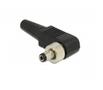 DELOCK Connector DC 5.5x2.5mm, 9.5 mm length, male, angled