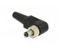 DELOCK Connector DC 5.5x2.5mm, 9.5 mm length, male, angled