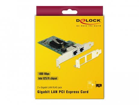 DELOCK Netværksadapter PCIe 2.0 x1 (89944)