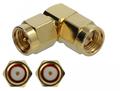 DELOCK Adapter SMA plug to SMA plug 90Â° 10 GHz
