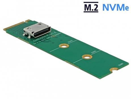 DELOCK M.2 Key M to 1 x OCuLink SFF-8612 Converter (64040)