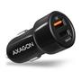 AXAGON Car Charger Smart 5V 2.4A + QC3.0. 30Watt Factory Sealed