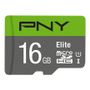 PNY Micro SDHC Elite 16GB Class 10 w/adapter (P-SDU16GU185GW-GE)