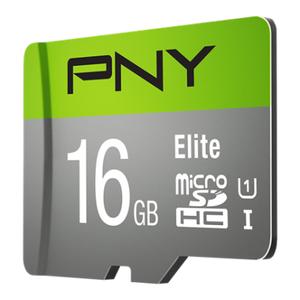 PNY Micro SDHC Elite 16GB Class 10 w/adapter (P-SDU16GU185GW-GE)