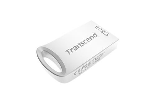 TRANSCEND d JetFlash 710 - USB flash drive - 128 GB - USB 3.1 Gen 1 - silver (TS128GJF710S)