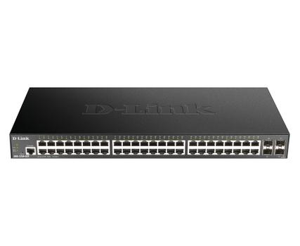 D-LINK 48-port Gigabit Smart Managed Switch with 4x 10G SFP+ ports (DGS-1250-52X)