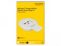 DELOCK USB Type-C™ Charger PD 85 W + Qualcomm Quick Charge 3.0 for table moun (64065)