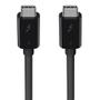 BELKIN Thunderbolt 3 Cable USB-C to USB-C (100W) 0.8m /F2CD084bt0.8MBK