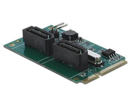 DELOCK Mini PCIe Converter to 2 x SATA with RAID (95264)