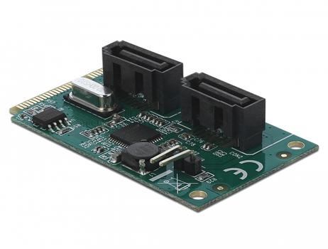 DELOCK Mini PCIe Converter to 2 x SATA with RAID (95264)