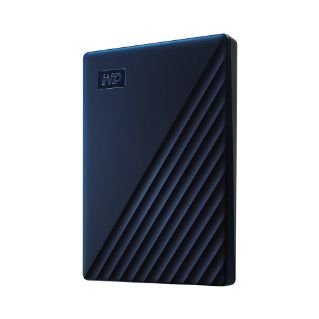 WESTERN DIGITAL WD My Passport for Mac WDBA2F0040BBL - Hard drive - encrypted - 4 TB - external (portable) - USB 3.2 Gen 1 - 256-bit AES - midnight blue (WDBA2F0040BBL-WESN)