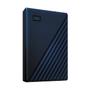 WESTERN DIGITAL WD My Passport for Mac WDBA2F0040BBL - Hard drive - encrypted - 4 TB - external (portable) - USB 3.2 Gen 1 - 256-bit AES - midnight blue (WDBA2F0040BBL-WESN)