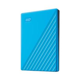 WESTERN DIGITAL WD My Passport WDBPKJ0040BBL - Hard drive - encrypted - 4 TB - external (portable) - USB 3.2 Gen 1 - 256-bit AES - blue (WDBPKJ0040BBL-WESN)