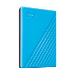 WESTERN DIGITAL WD My Passport WDBPKJ0040BBL - Hard drive - encrypted - 4 TB - external (portable) - USB 3.2 Gen 1 - 256-bit AES - blue (WDBPKJ0040BBL-WESN)