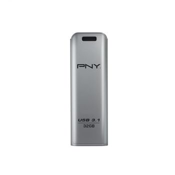 PNY ELITE STEEL 3.1 32GB R80MB/S W20MB/S PUSH/PULL METAL MEM (FD32GESTEEL31G-EF)