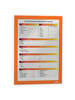 DURABLE DURAFRAME A4 Inforahmen 10 Stück orange (488209)