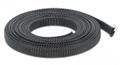 DELOCK Braided Sleeving stretchable 5 m x 12 mm black