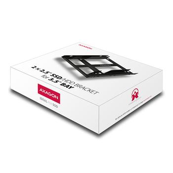 AXAGON Reduction for 2x 2.5" HDD Into 3.5" Pos.  Factory Sealed (RHD-225)