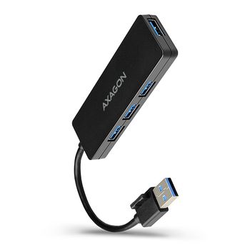 AXAGON Slim Hub 4x USB 3.0. With 14cm Type-A Cable Factory Sealed (HUE-G1A)