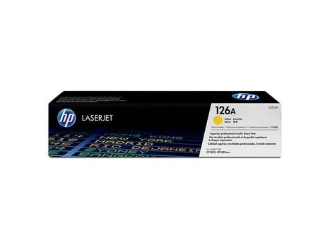 HP 126A - CE312A - 1 x Yellow - Toner cartridge - For Color LaserJet Pro CP1025, CP1025nw, LaserJet Pro 100, TopShot LaserJet Pro M275 (CE312A)