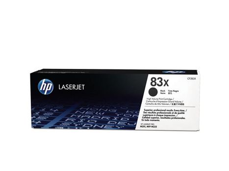 HP 83X - Lång livslängd - svart - original - LaserJet - tonerkassett (CF283X) - för LaserJet Pro M201, M202, MFP M125, MFP M127, MFP M225 (CF283X)