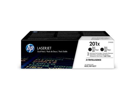 HP 201X - 2-pack - Høy ytelse - svart - original - LaserJet - tonerpatron (CF400XD) (CF400XD)