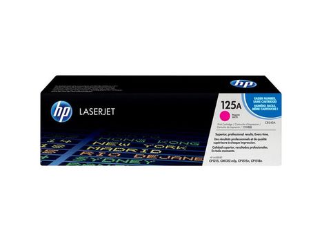 HP 125A Colour LaserJet original toner cartridge magenta standard capacity 1.400 pages 1-pack (CB543A)