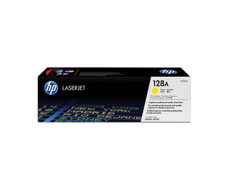 HP 128A - gul - original - LaserJet - tonerpatron (CE322A) (CE322A)