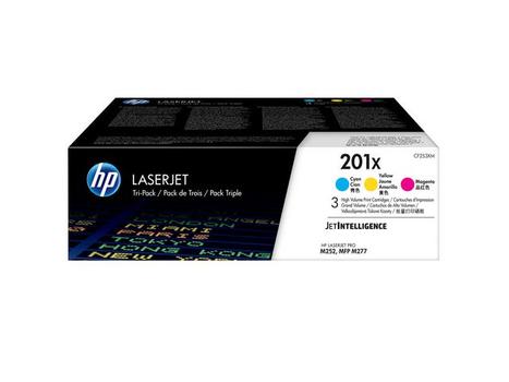 HP TONER CARTRIDGE 201X C/Y/M TRIPLE PACK SUPL (CF253XM)