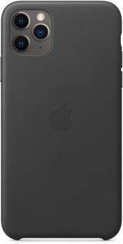 APPLE iPhone 11 Pro Max Leather Case - Black (MX0E2ZM/A)