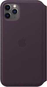 APPLE Folio - Vikbart fodral för mobiltelefon - läder - aubergine - för iPhone 11 Pro Max (MX092ZM/A)
