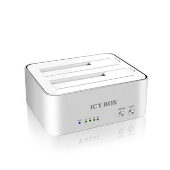 ICY BOX Docking/ Klonstation 2x2, 5"/ 3, 5"JBod Funktion USB 3.0 retail (IB-120CL-U3)