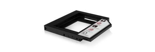 ICY BOX IcyBox Adapter for 2.5'' HDD/SSD Notebook extension (9.5mm dvd slot), Black (IB-AC640)