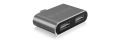 ICY BOX Adapter USB Type C Stecker -> 2x USB Type A Buchse retail (IB-HUB1201-C)