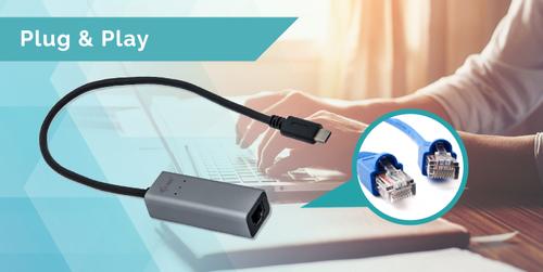I-TEC USB-C METAL GLAN ADAPTER USB-C TO RJ-45/ UP TO 1 GBPS ACCS (C31METALGLAN)