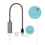 I-TEC USB 3.0 Metal Gigabit Ethernet Adapter 1x USB 3.0 to RJ-45 LED for Notebook Tablet PC Windows Mac Linux Android (U3METALGLAN)