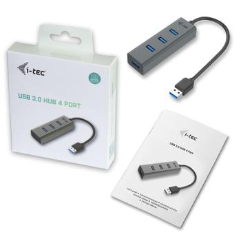 I-TEC USB 3.0 METAL 4-PORT HUB I-TEC USB 3.0 METAL 4-PORT HUB PERP (U3HUBMETAL403)