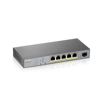 ZYXEL GS1350-66 Port managed CCTV PoE Switch long range 60W 802.3BT (GS1350-6HP-EU0101F)