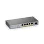 ZYXEL GS1350-66 Port managed CCTV PoE Switch long range 60W 802.3BT (GS1350-6HP-EU0101F)