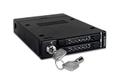 ICY DOCK 2x 2.5" to 1x 3.5" bay mobile rack SATA RAID 1/ 0/ JBOD/ BIG met (MB992SKR-B)