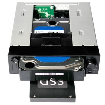 ICY DOCK DuoSwap, Intern dockningsstation för 3,5" och 2,5"-HDD, svar (MB971SP-B)