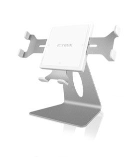 ICY BOX IB-AC633-S Tablet PC Stand Bordstativ for nettbrett,  tilt/ rotasjon,  opptil 11,9", iPad-kompatibel (IB-AC633-S)