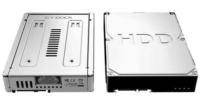 ICY DOCK 2,5"" -< 3,5"" SAS SSD&HDD Silv (MB982IP-1S-1)