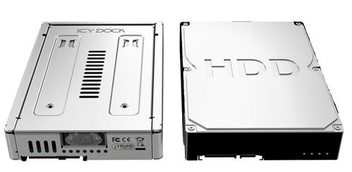 ICY DOCK 2,5" -< 3,5" SAS SSD&HDD Silv (MB982IP-1S-1)