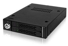 ICY DOCK ToughArmor MB992SK-B 2-Bay 2.5” SATA/SAS HDD & SSD Mobile Rack for External 3.5" Drive Bay