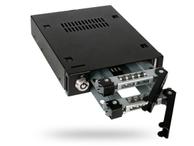 ICY DOCK ToughArmor MB992SK-B 2-Bay 2.5” SATA/SAS HDD & SSD Mobile Rack for External 3.5" Drive Bay (MB992SK-B)