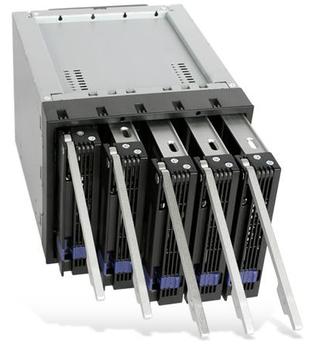 ICY DOCK MB155SP-B black - 5-in-3 Backplane-Module (MB155SP-B)