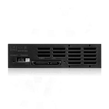 ICY BOX Trayless Mobile Rack Trayless Mobile Rack for 3.5" SATA HDDs, IB-158SK-B,  1x 5.25" bay (IB-158SK-B)