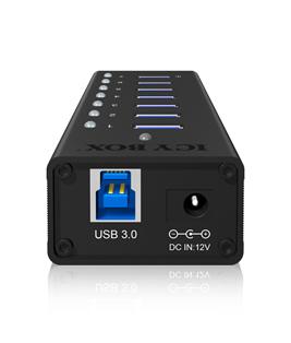 ICY BOX USB3.0 HUB 7 PORT PROVIDES 7X USB3.0 INTERF UP TO 5 GBIT/S ACCS (IB-AC618)